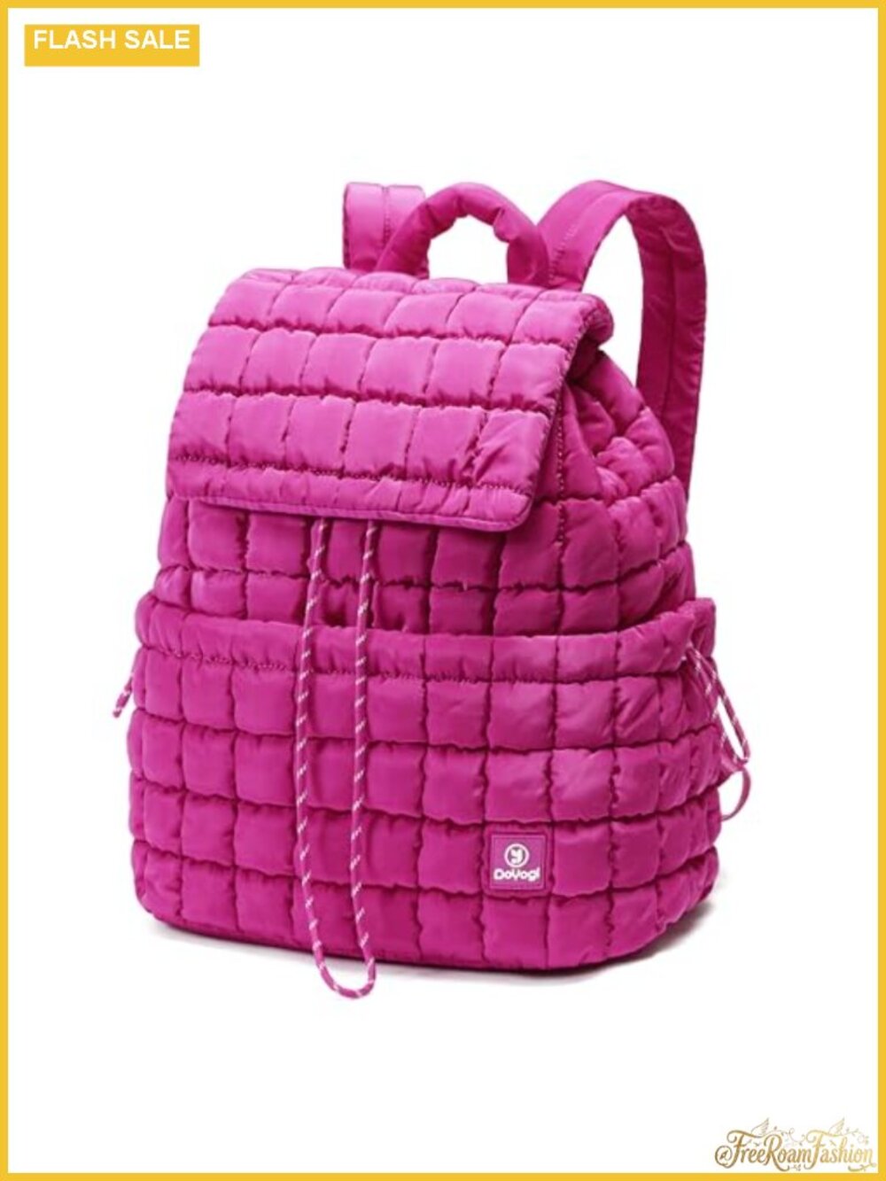 Quilted Backpack for Women, Lightweight Travel Gym Bag, Puffer Daypack with